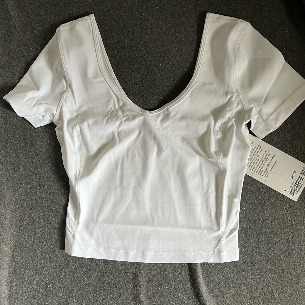 White lululemon align tee